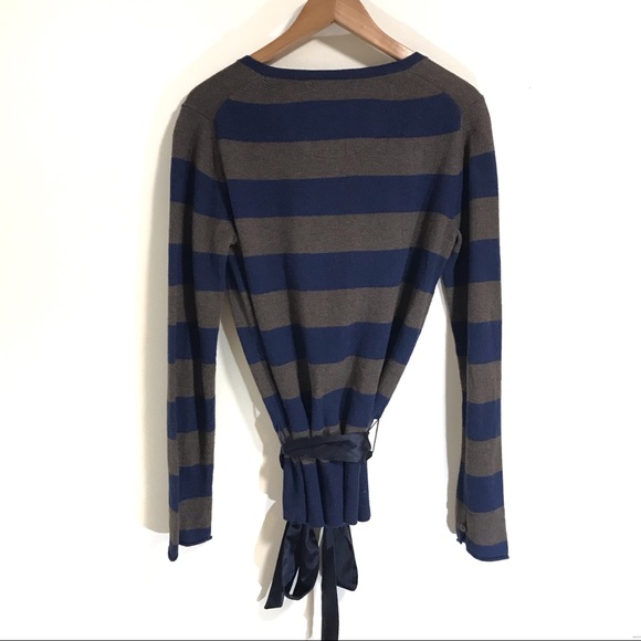 GAP Striped Cardigan With Silk Belt - Picture 5 of 5